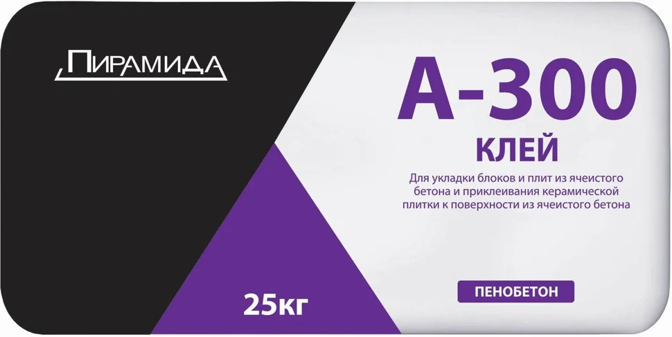 фото Клей монтажный пирамида а300 для газобетона 25 кг