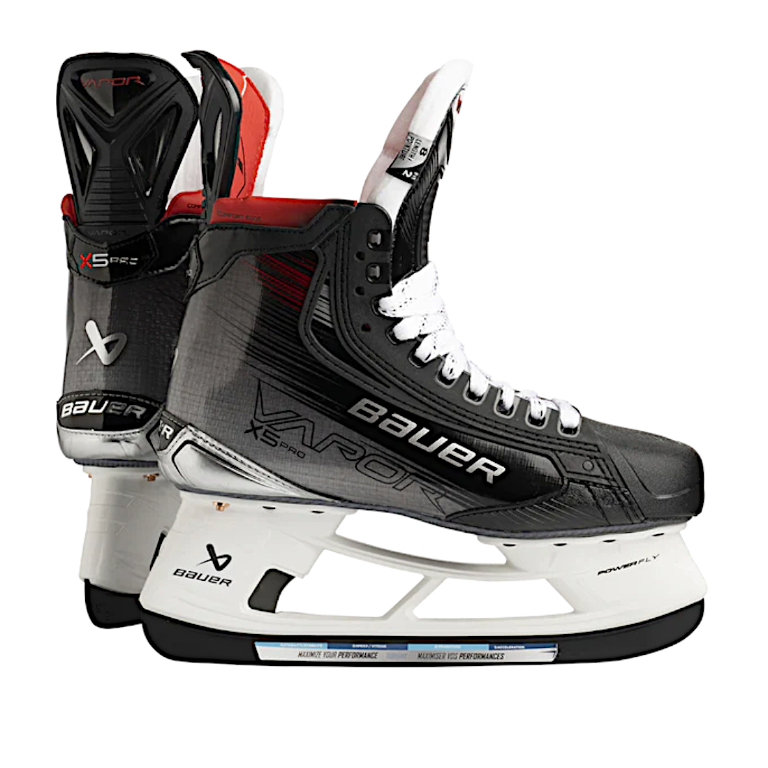 

Коньки хоккейные BAUER Vapor X5 Pro S23 SR 1061681 (10.5 FIT2), Черный, Vapor X5 Pro S23