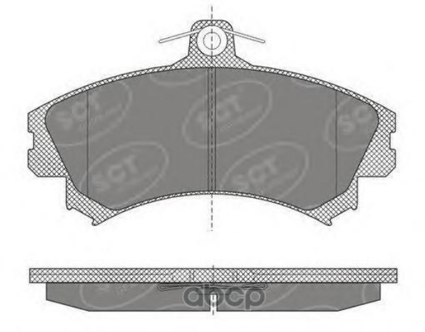 

Колодки тормозные (комплект 4 шт.) SCT SP 602