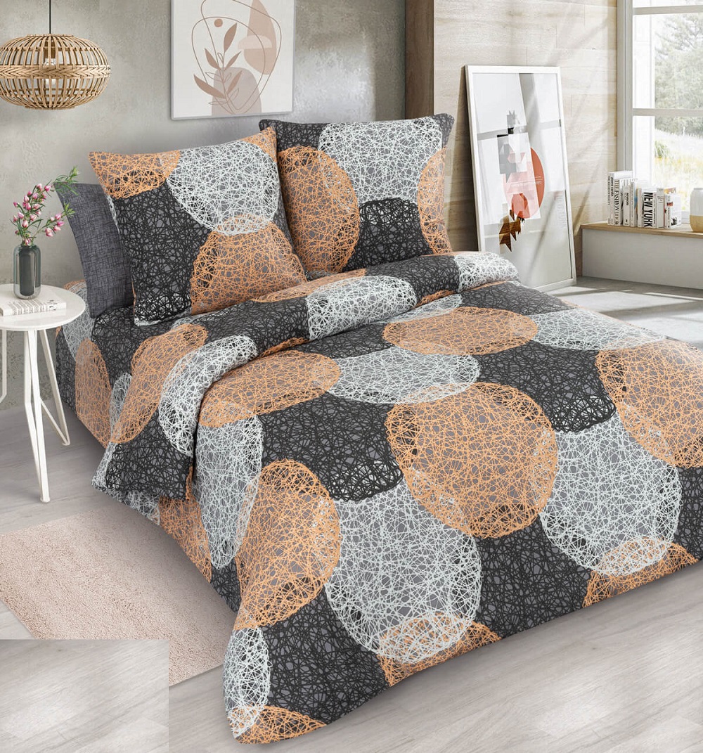 

Постельное белье Mercury Home Кружево 1.5 СП Бязь 4 наволочки, Кружево