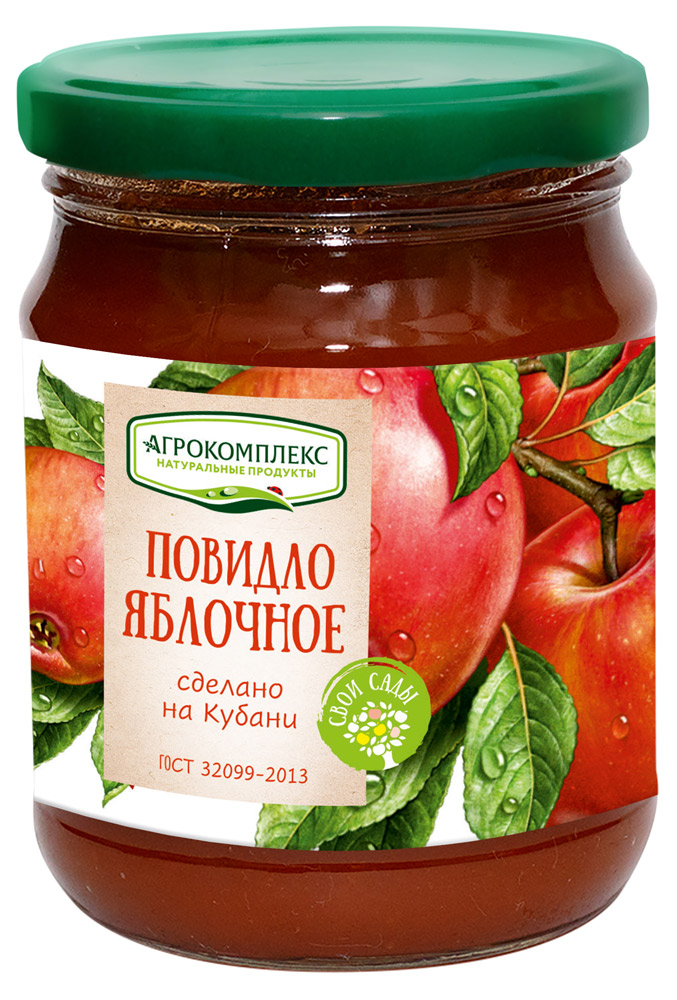 

Повидло Агрокомплекс яблочное 640 г