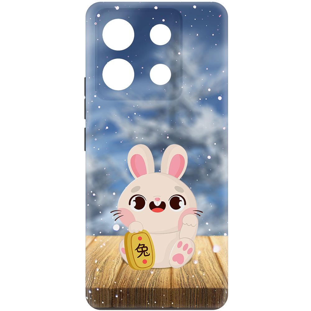 

Чехол-накладка Krutoff Soft Case Год кролика для Poco X6 черный