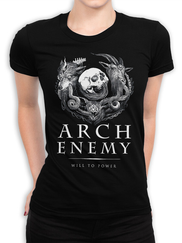 

Футболка женская Design Heroes Arch Enemy - Will To Power черная 2XL, Черный, "Arch Enemy - Will To Power"