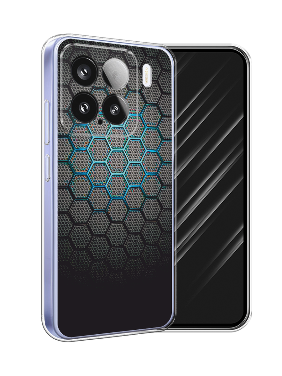 

Чехол Awog на Xiaomi 15 "Бирюзовые соты", Бирюзовый;синий;черный, 323650-1