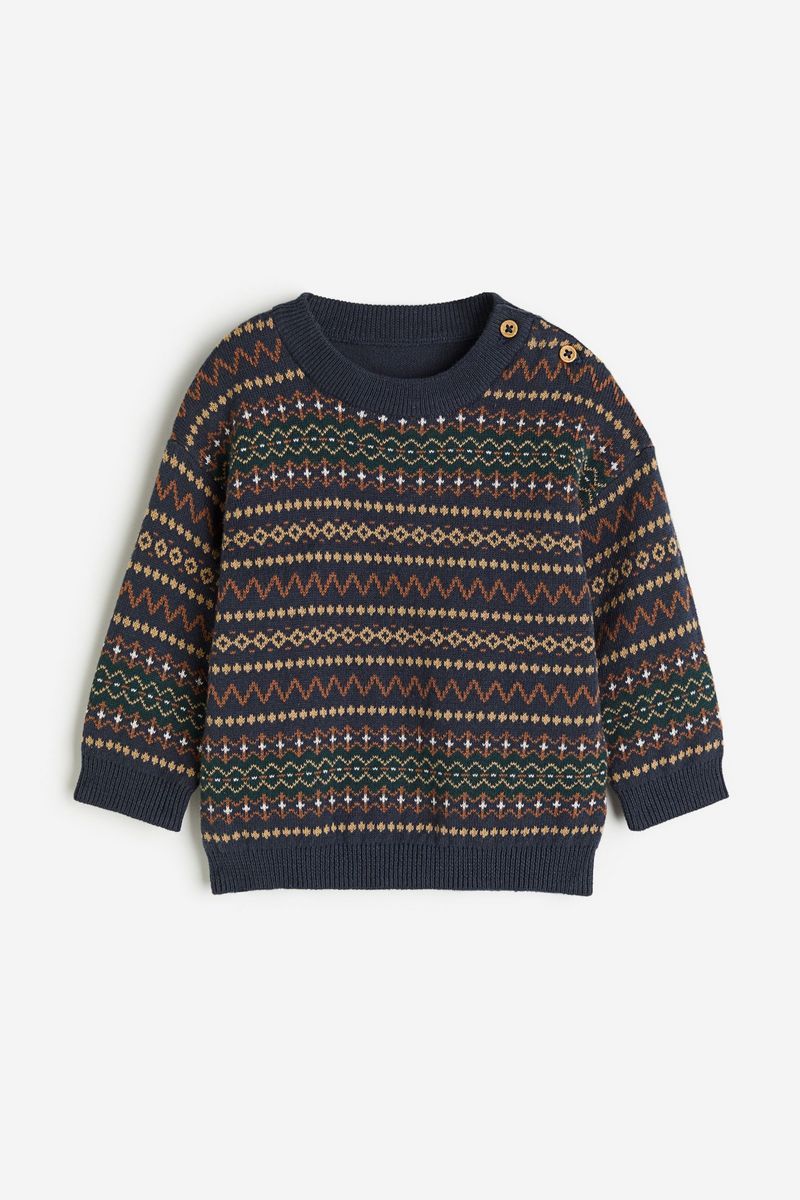

Джемпер детский H&M 1103294, темно-синий, 74, 1103294