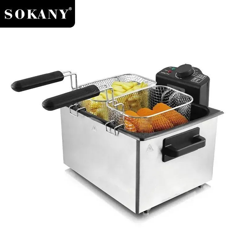 

Фритюрница Sokany WJ-801 серебристый, WJ-801