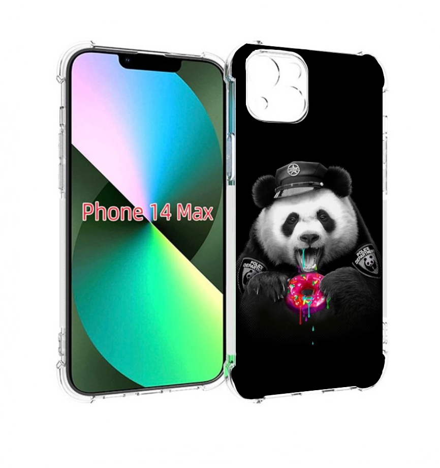 

Чехол MyPads Панда-с-пончиком для iPhone 14 Plus (6.7), Прозрачный, Tocco