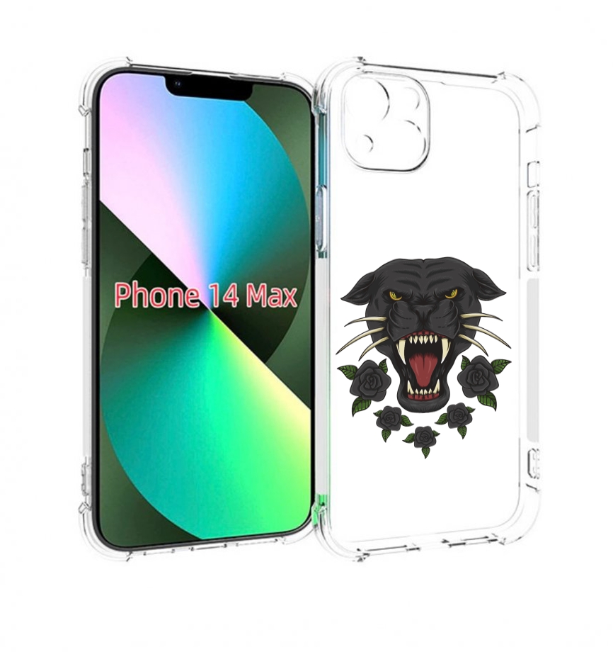 

Чехол MyPads Пантера для iPhone 14 Plus (6.7), Прозрачный, Tocco
