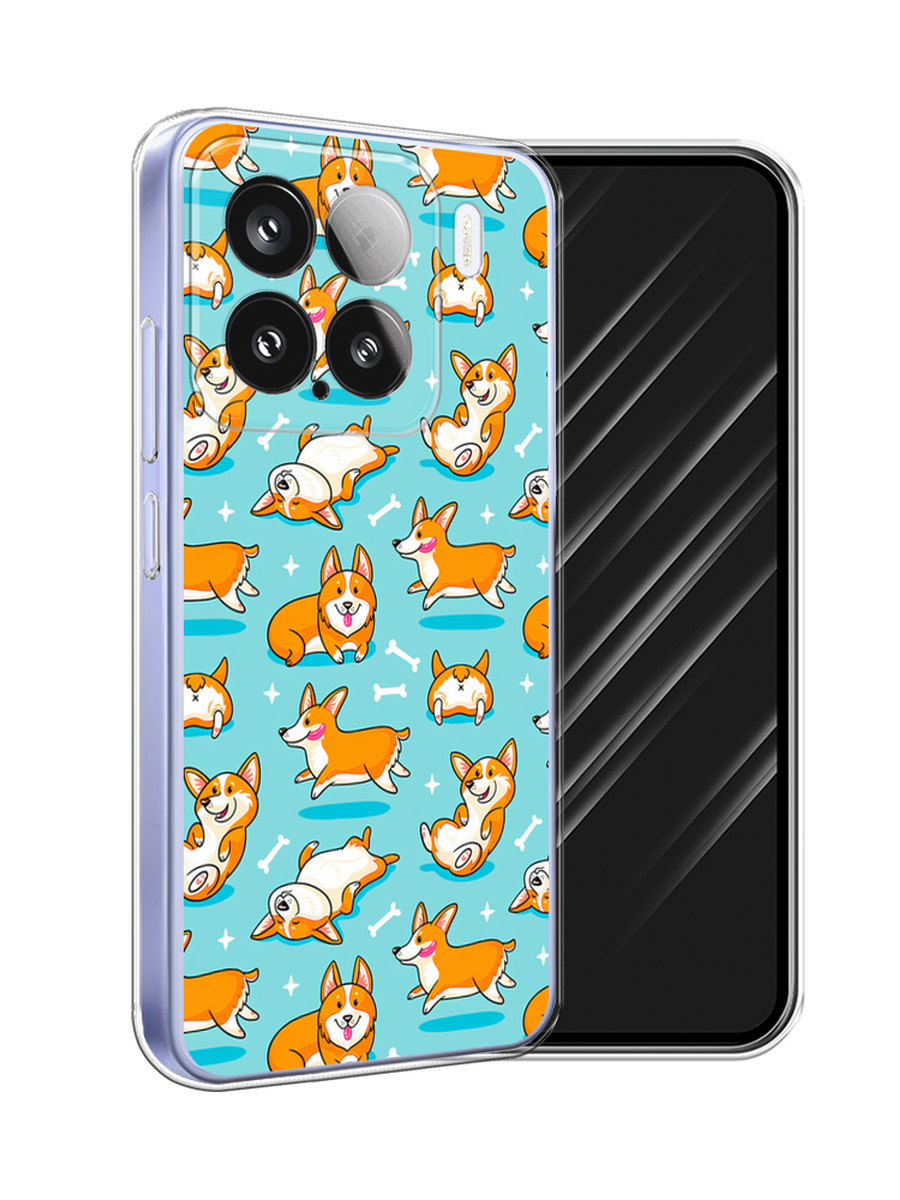 

Чехол Awog на Xiaomi 15 "Веселые корги", Коричневый, 323650-1
