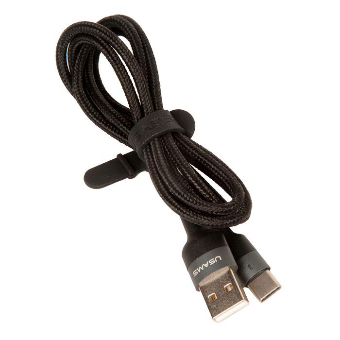 фото Кабель usb usams us-sj313 u26 для type-c, 3.0a, длина 1.0м, черный