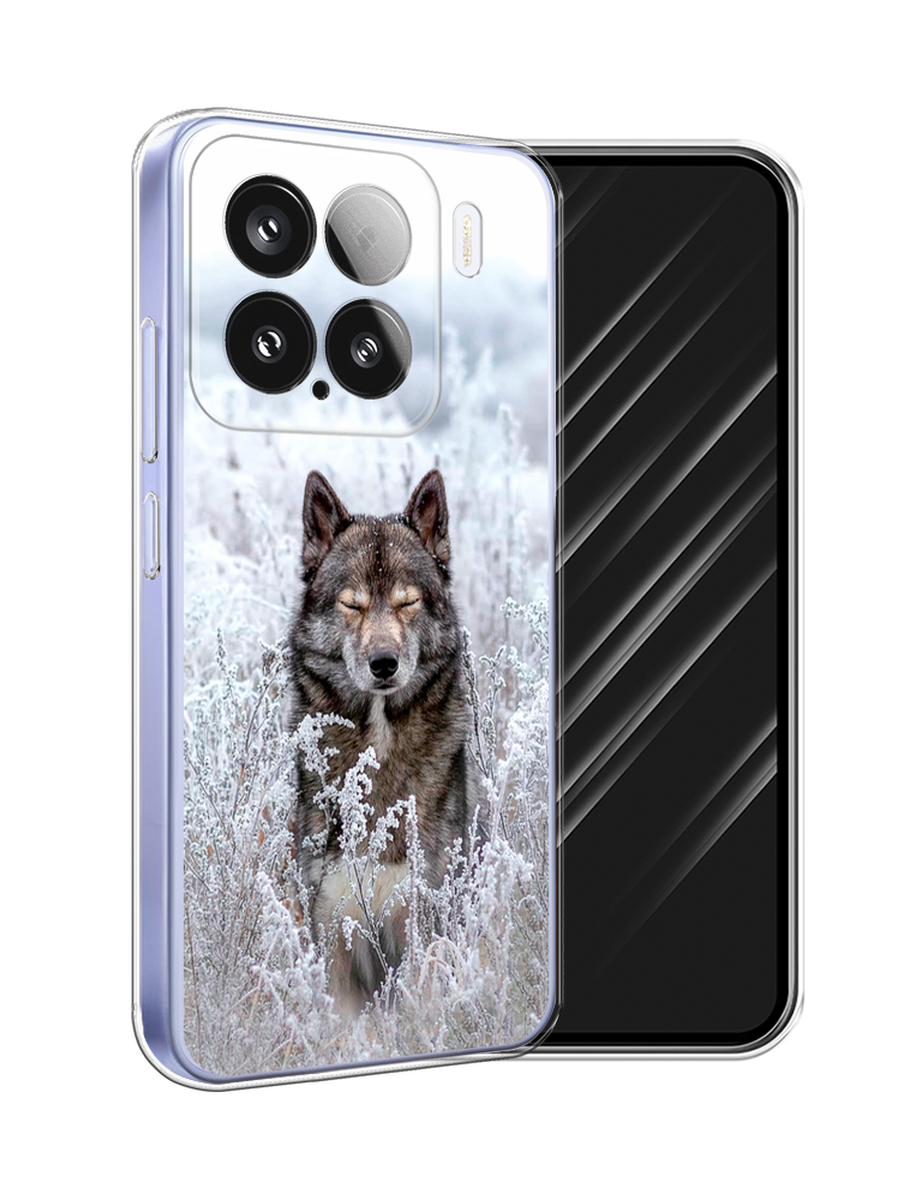 

Чехол Awog на Xiaomi 15 "Волк в поле", Белый;черный, 323650-1