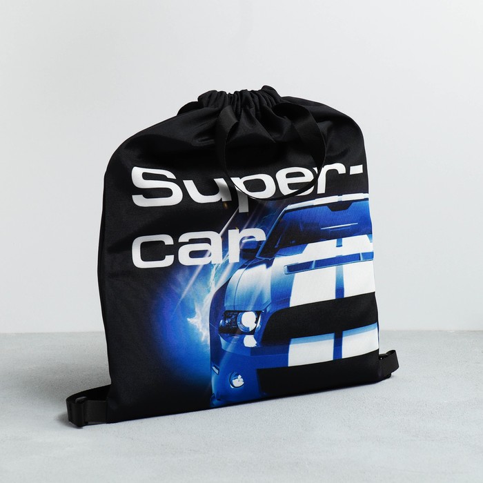 

ArtFox STUDY Сумка для обуви «Super Car», два вида ручек, 41х31 см, Черный