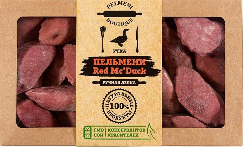 

Пельмени Пельменный Бутик Red McDuck, с уткой, 400 г