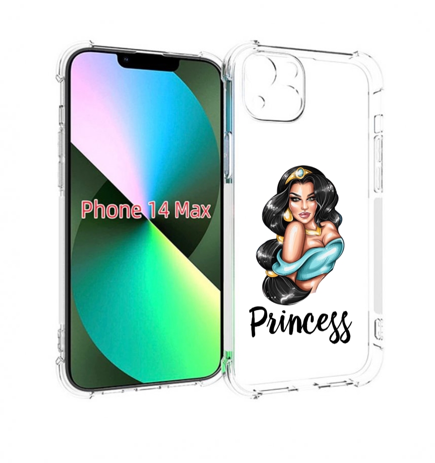 

Чехол MyPads Принцесса-Жасмин женский для iPhone 14 Plus (6.7), Прозрачный, Tocco