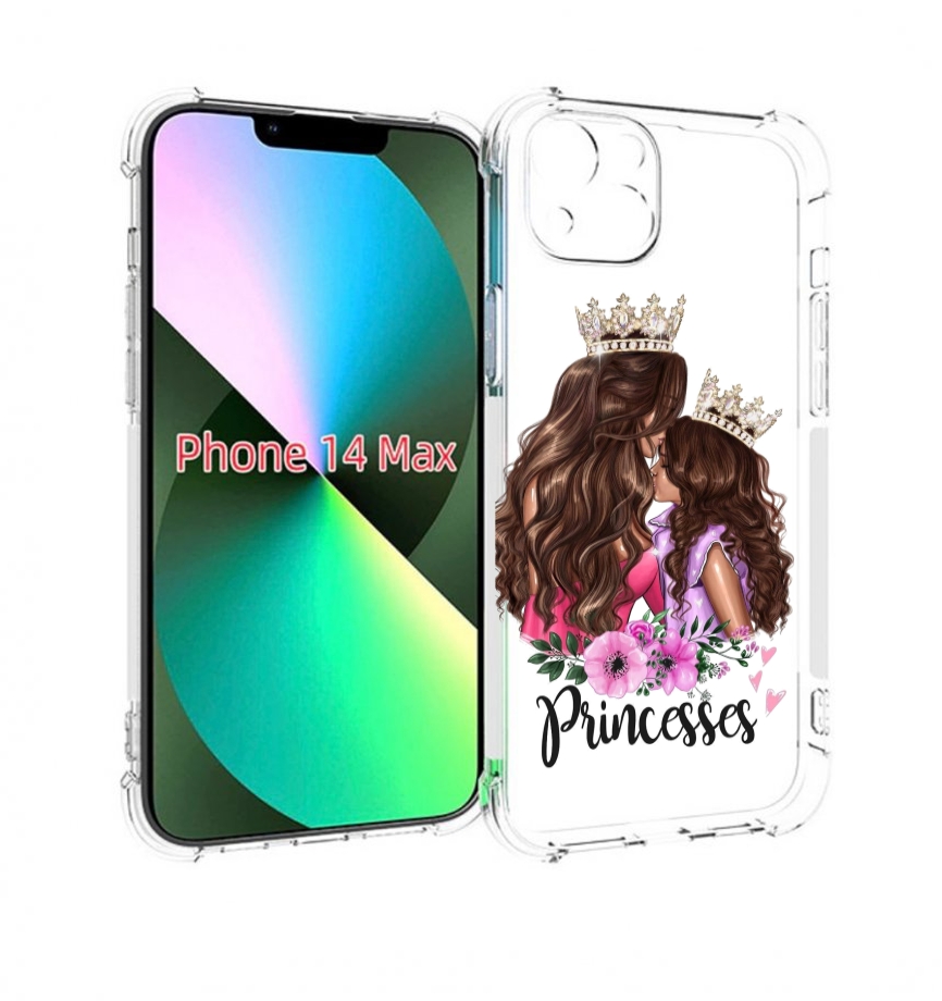 

Чехол MyPads Принцессы женский для iPhone 14 Plus (6.7), Прозрачный, Tocco