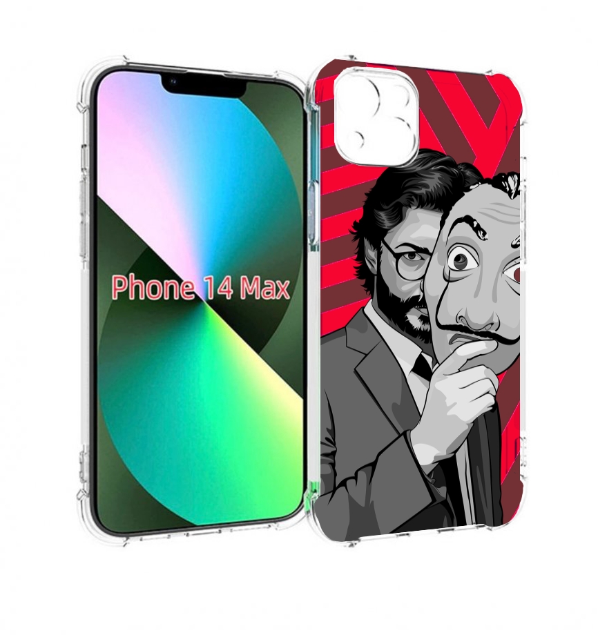 

Чехол MyPads Профессор-бумажый-дом для iPhone 14 Plus (6.7), Прозрачный, Tocco