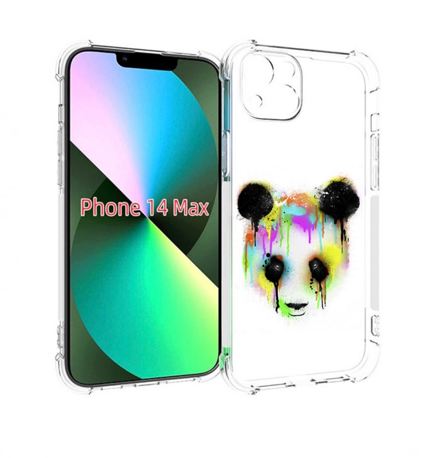 

Чехол MyPads Радужная панда для iPhone 14 Plus (6.7), Прозрачный, Tocco