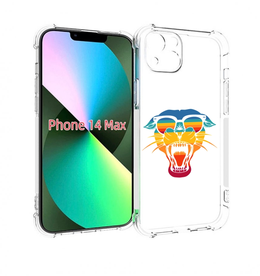

Чехол MyPads Радужная-пантера для iPhone 14 Plus (6.7), Прозрачный, Tocco