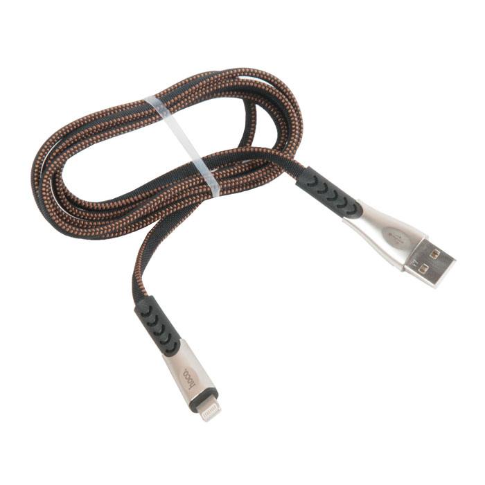 фото Кабель usb hoco u48 superior для lightning, 2.4 a, длина 1.2 м, черный