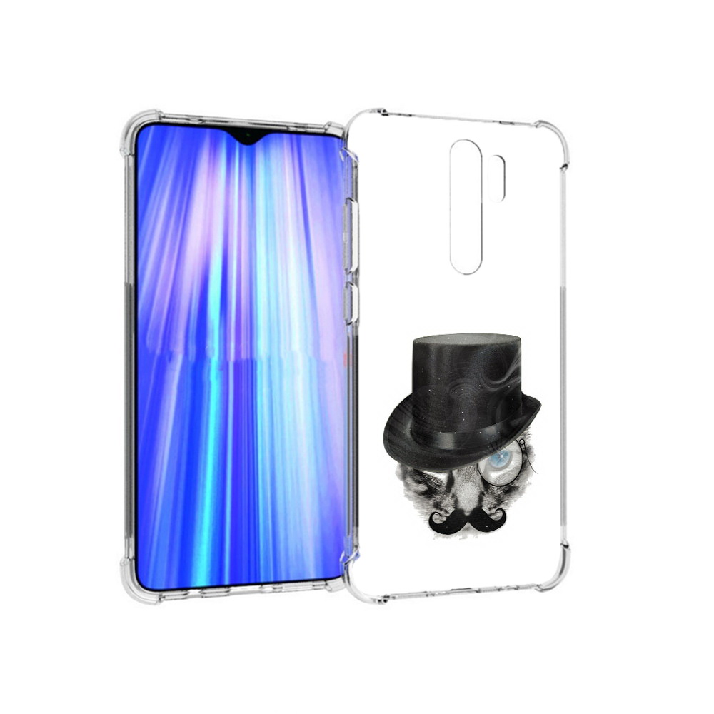 

Чехол MyPads Tocco для Xiaomi Redmi Note 8 Pro интелегентный кот (PT135544.276.378), Прозрачный, Tocco