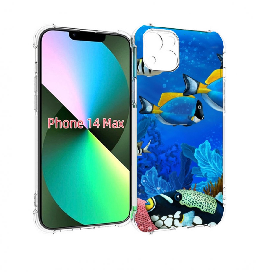 

Чехол MyPads Рыбки для iPhone 14 Plus (6.7), Прозрачный, Tocco