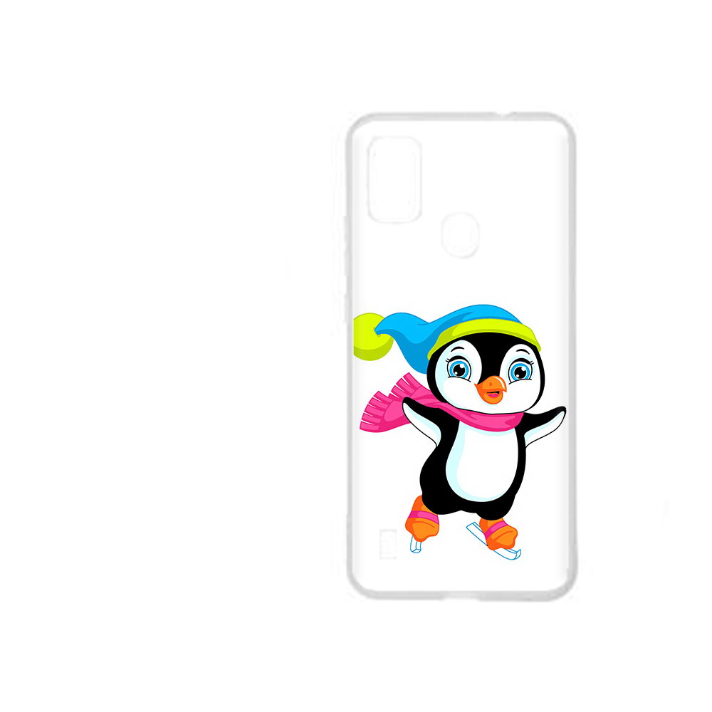 

Чехол MyPads Tocco для ZTE Blade A51 пингвин на коньках (PT160198.458.540), Прозрачный, Tocco