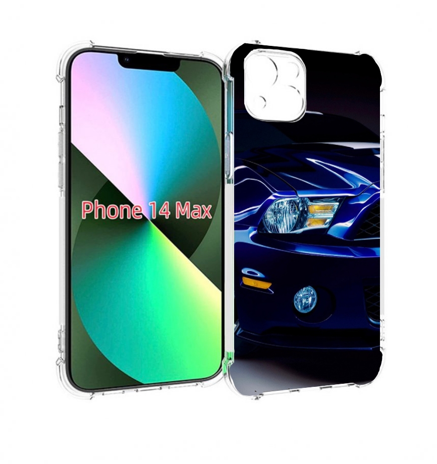 

Чехол MyPads Синяя-машина для iPhone 14 Plus (6.7), Прозрачный, Tocco