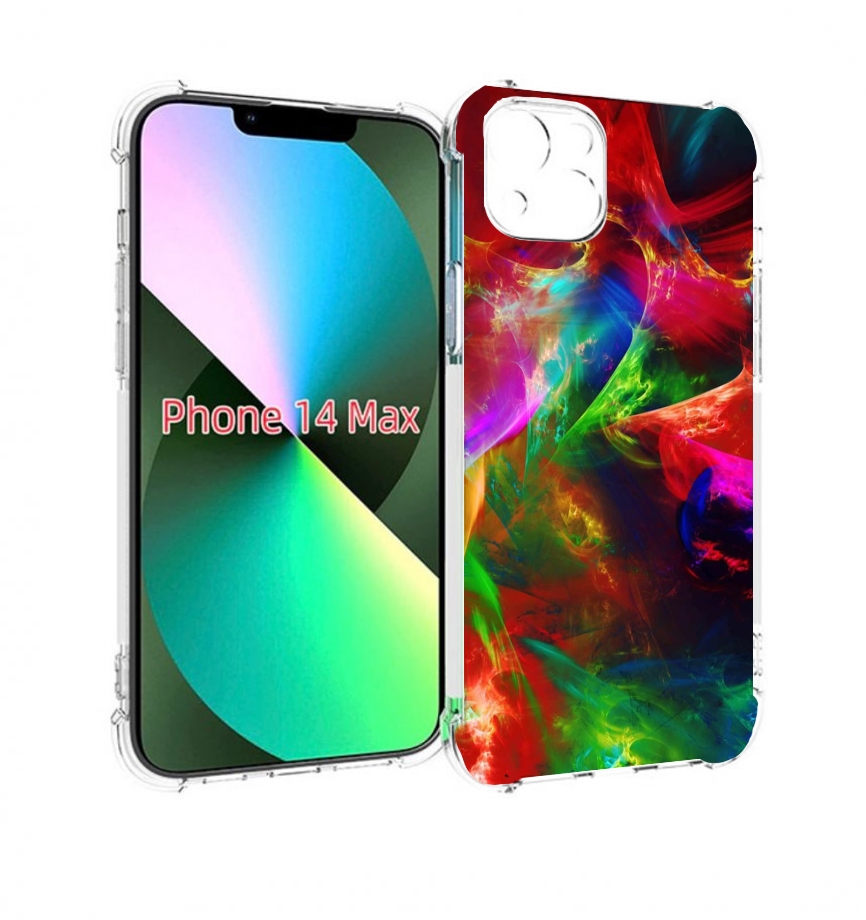 

Чехол MyPads Сияние-красок для iPhone 14 Plus (6.7), Прозрачный, Tocco