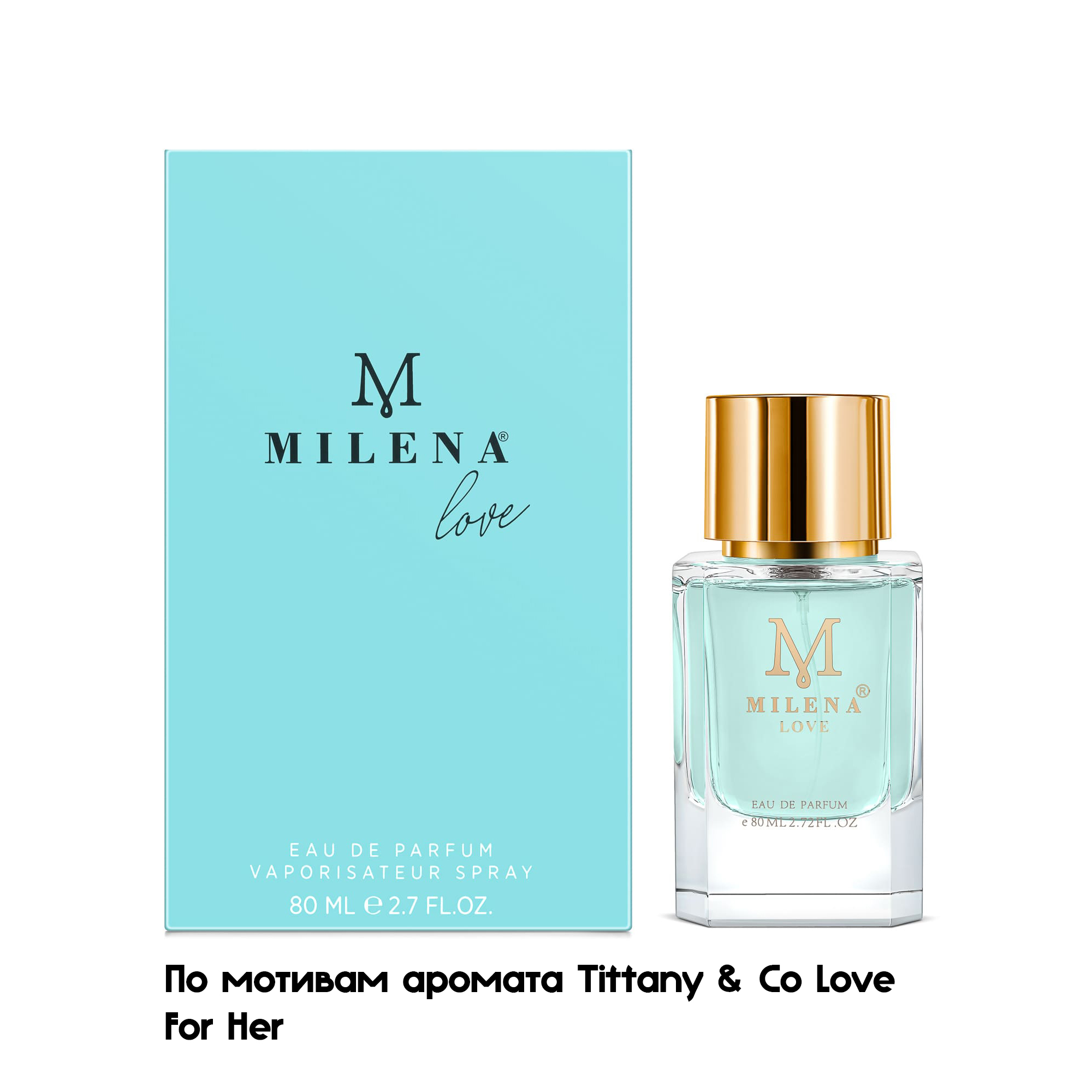 Парфюмерная вода Milena женская Love по мотивам Tiffany Co Love For Her 80 мл