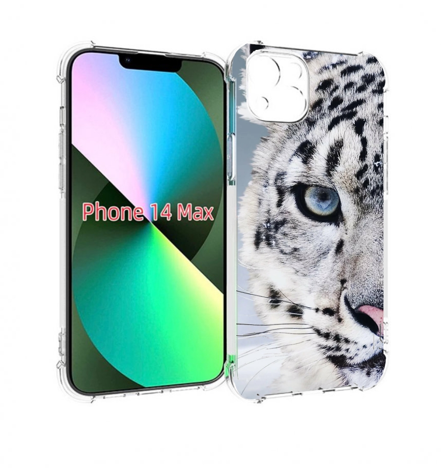 

Чехол MyPads Снежный-барс для iPhone 14 Plus (6.7), Прозрачный, Tocco