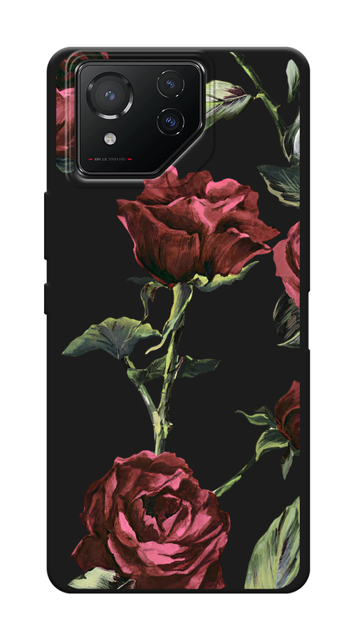 

Чехол Awog на Asus ROG Phone 8 "Бордовые розы фон", Бордовый, 45152-1