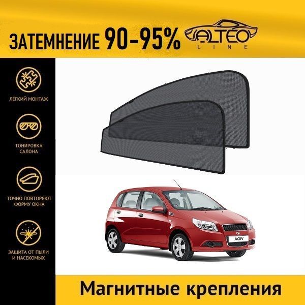 

Автошторки ALTEO на ЗАЗ Vida (2012 - 2014) хэтчбек 5d