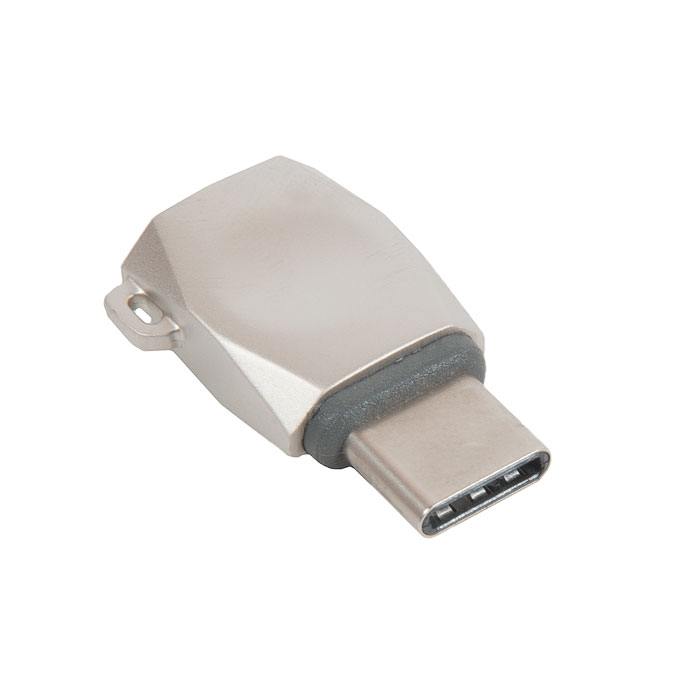 

Переходник Hoco UA8 Micro USB to Type-C жемчужный никель