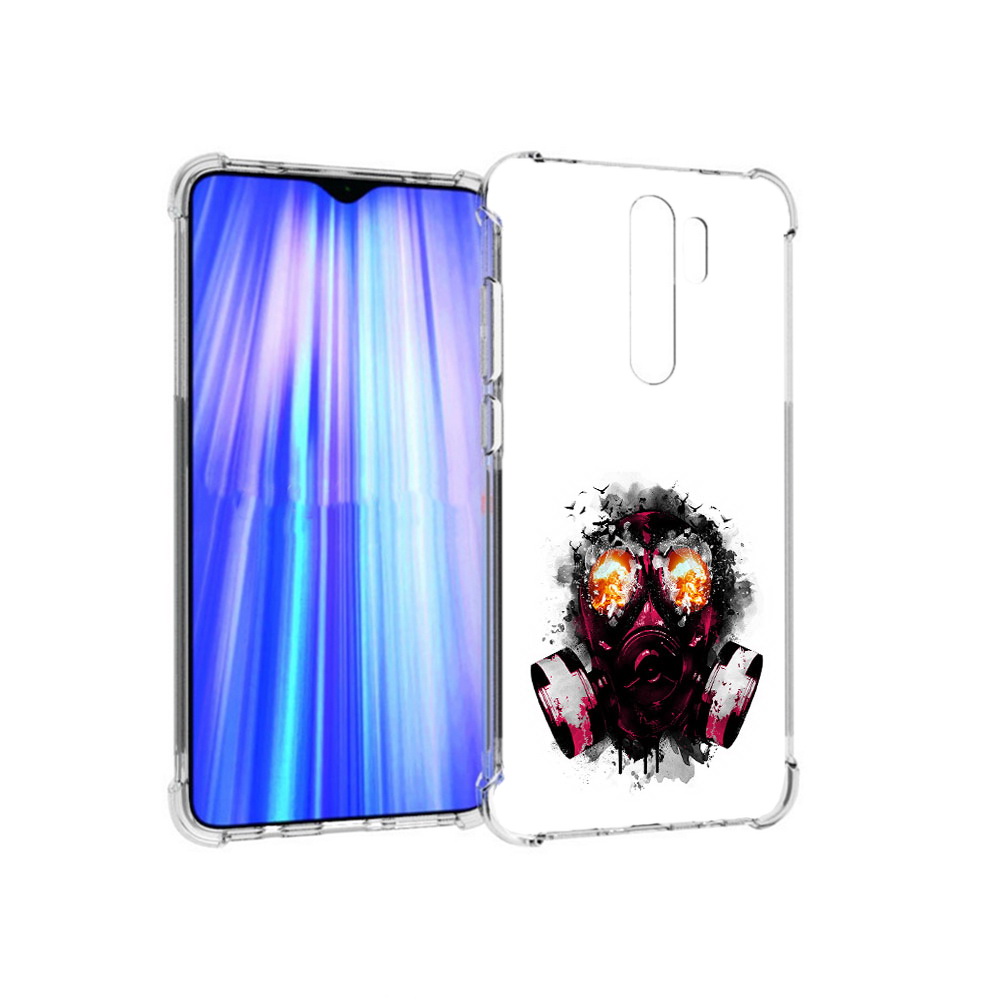 

Чехол MyPads Tocco для Xiaomi Redmi Note 8 Pro красный противогаз (PT135544.276.412), Прозрачный, Tocco