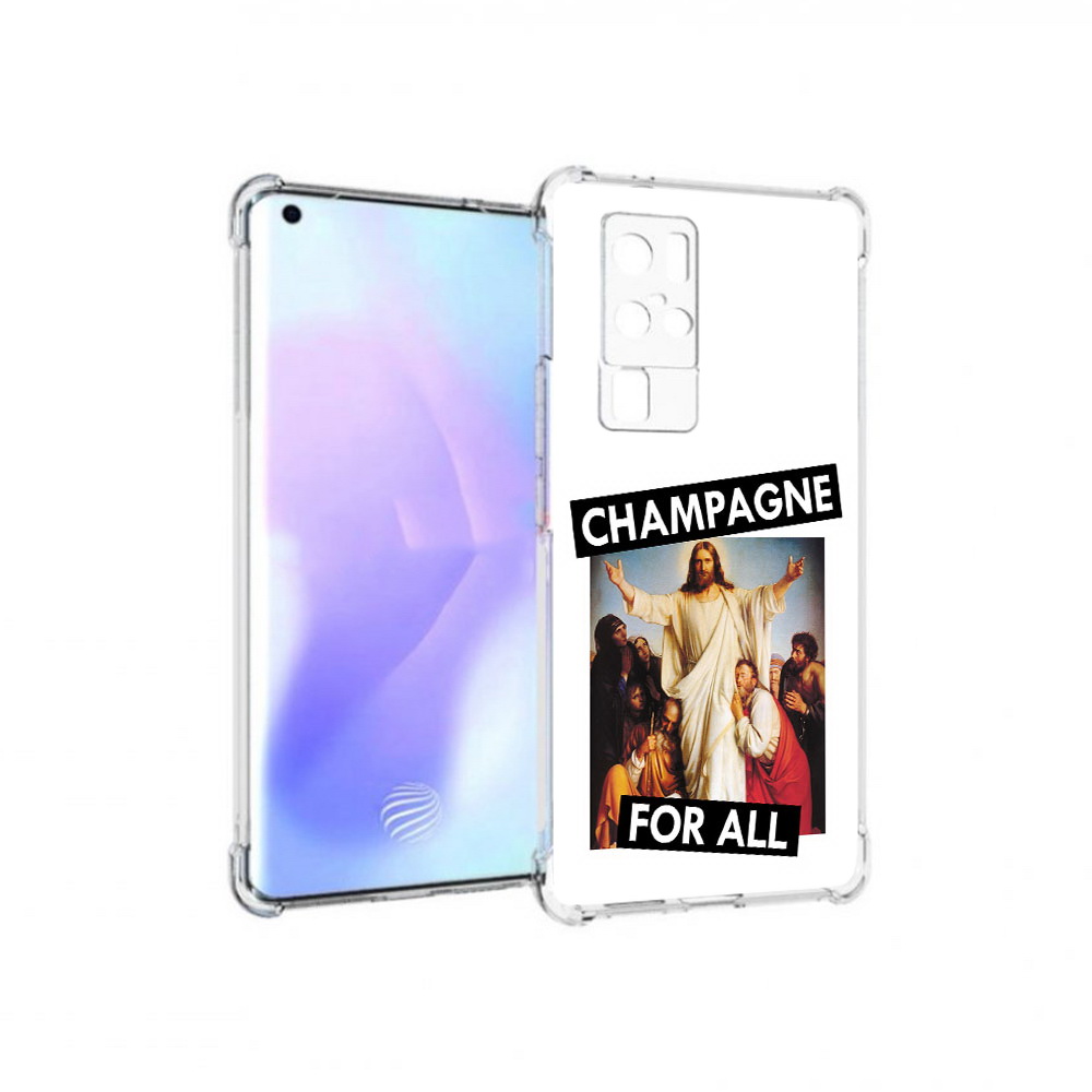 

Чехол MyPads Tocco для Vivo X50 Pro шампанское (PT226970.404.697), Прозрачный, Tocco