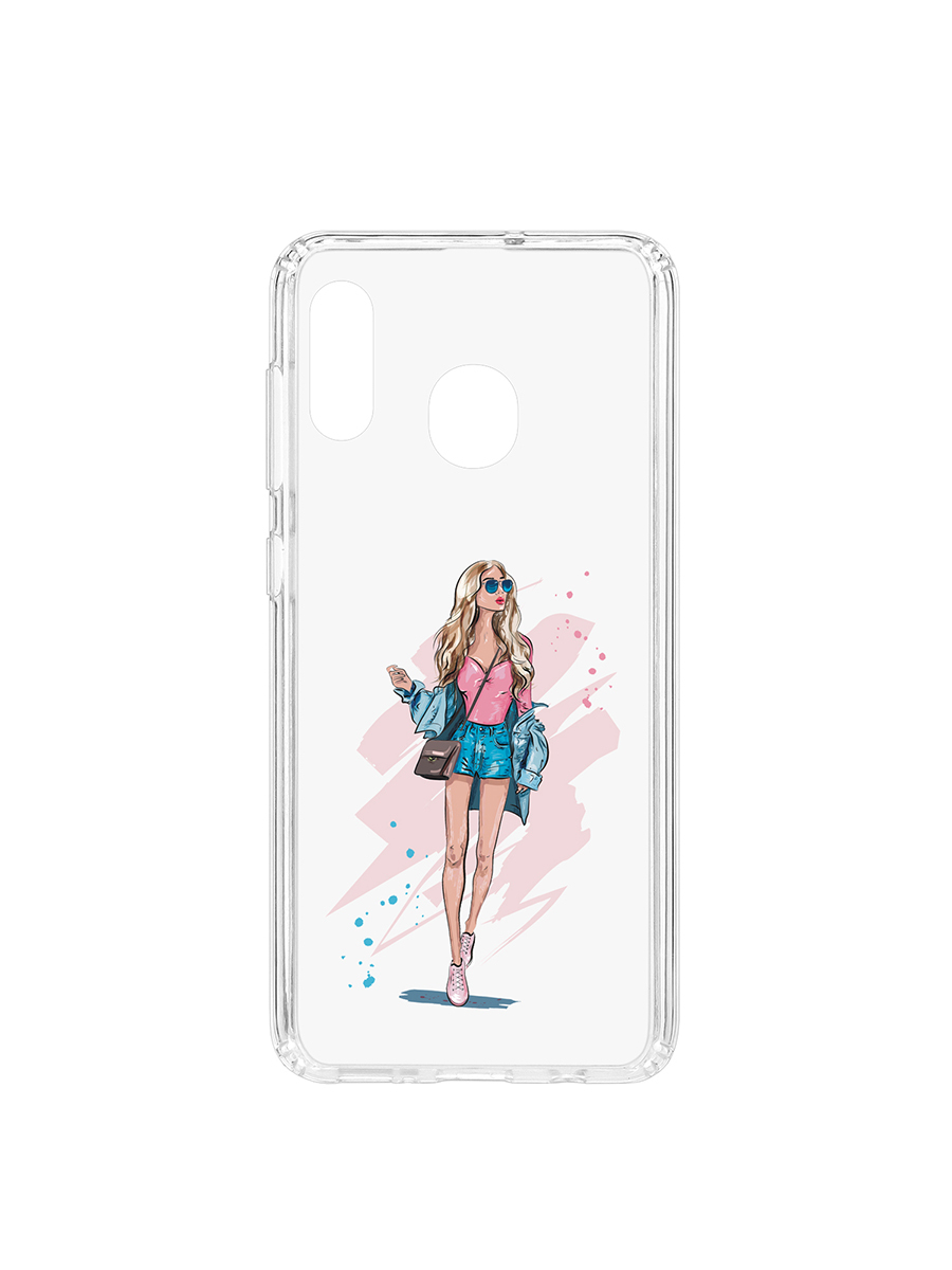 фото Чехол на samsung galaxy a20 2019 kruche print fashion girl кruче