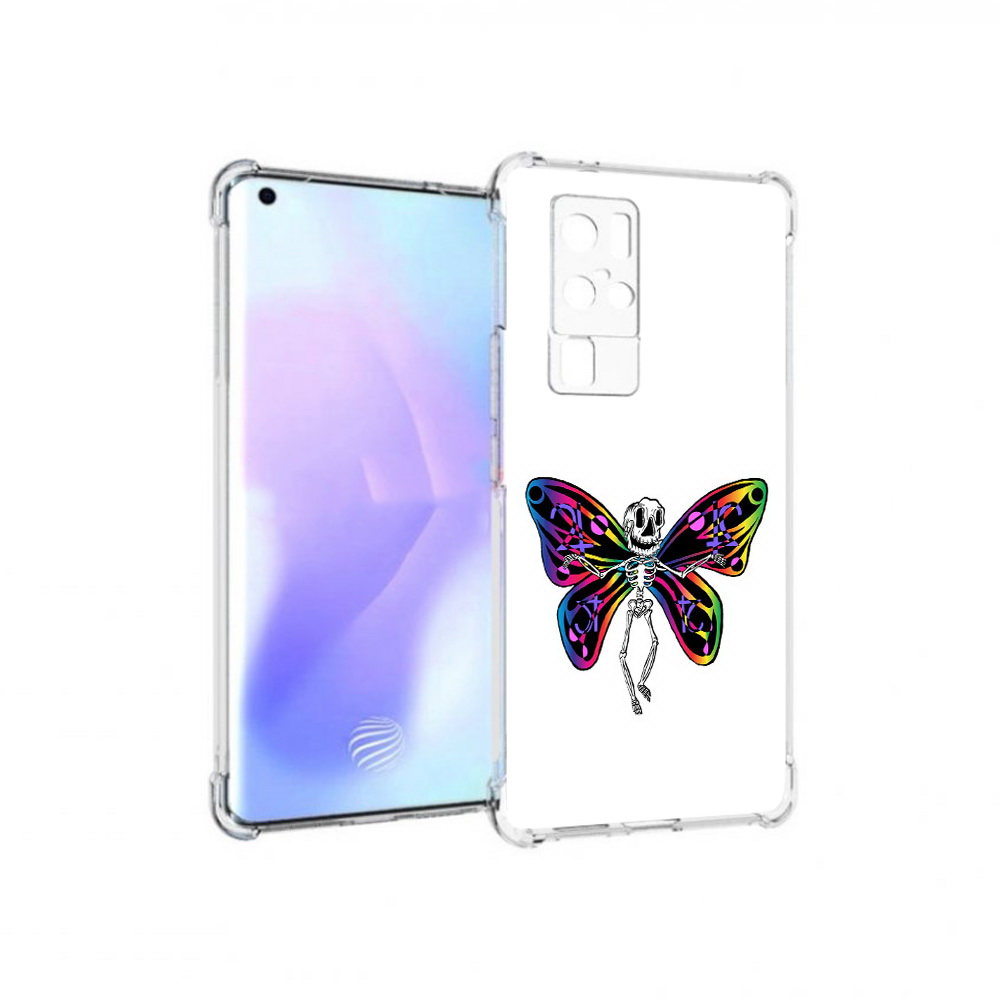 

Чехол MyPads Tocco для Vivo X50 Pro эффект бабочки (PT226970.404.701), Прозрачный, Tocco