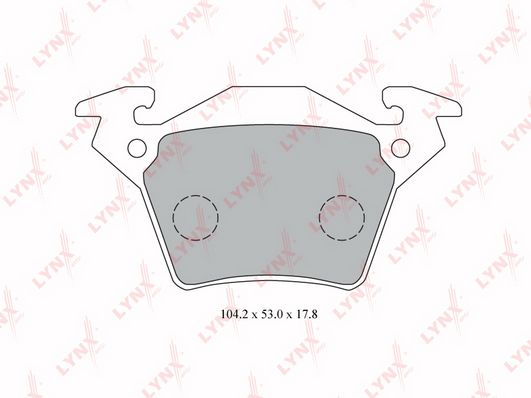 

Тормозные колодки LYNXauto дисковые BD5347