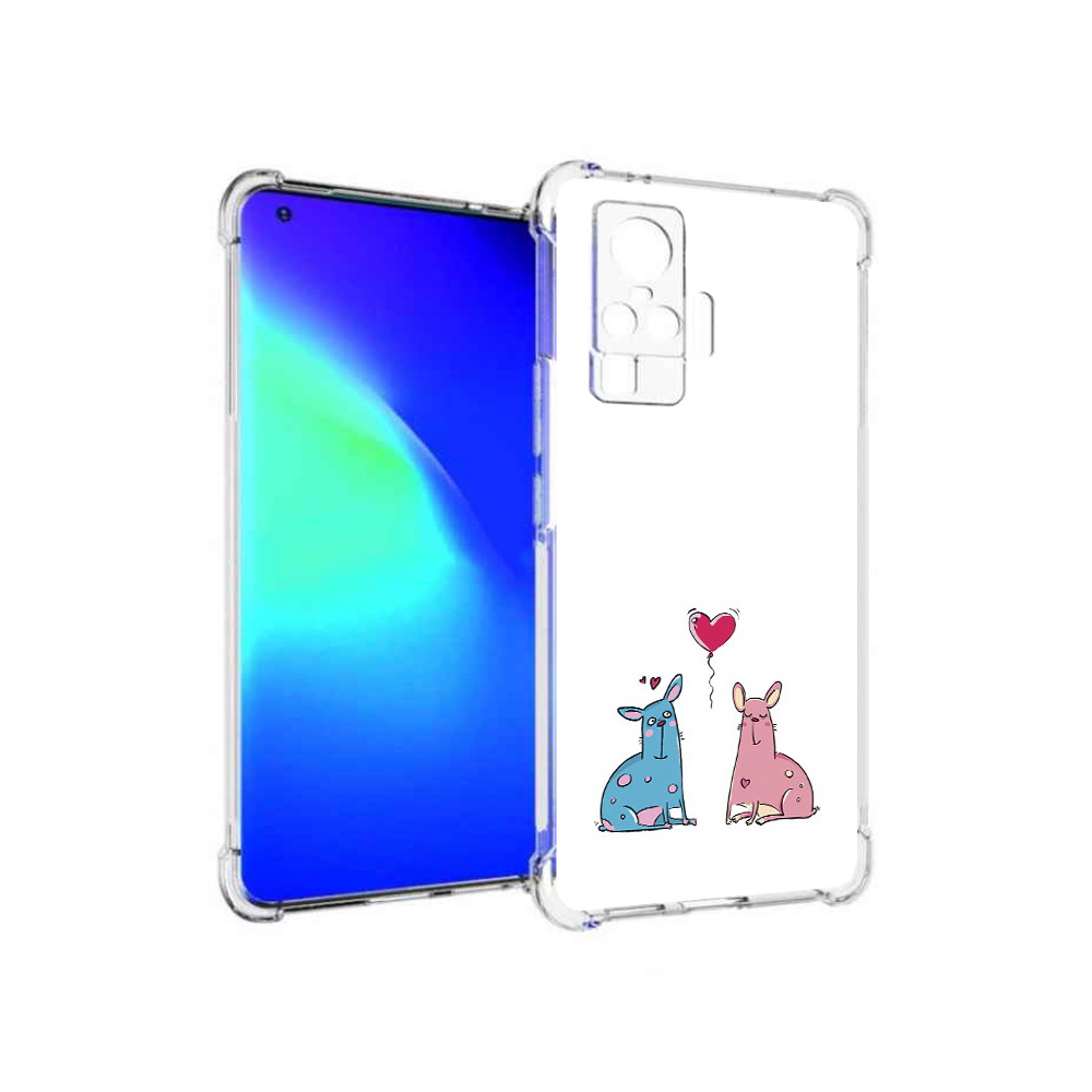

Чехол MyPads Tocco для Vivo X50 Pro Лама любовь (PT151209.405.102), Прозрачный, Tocco