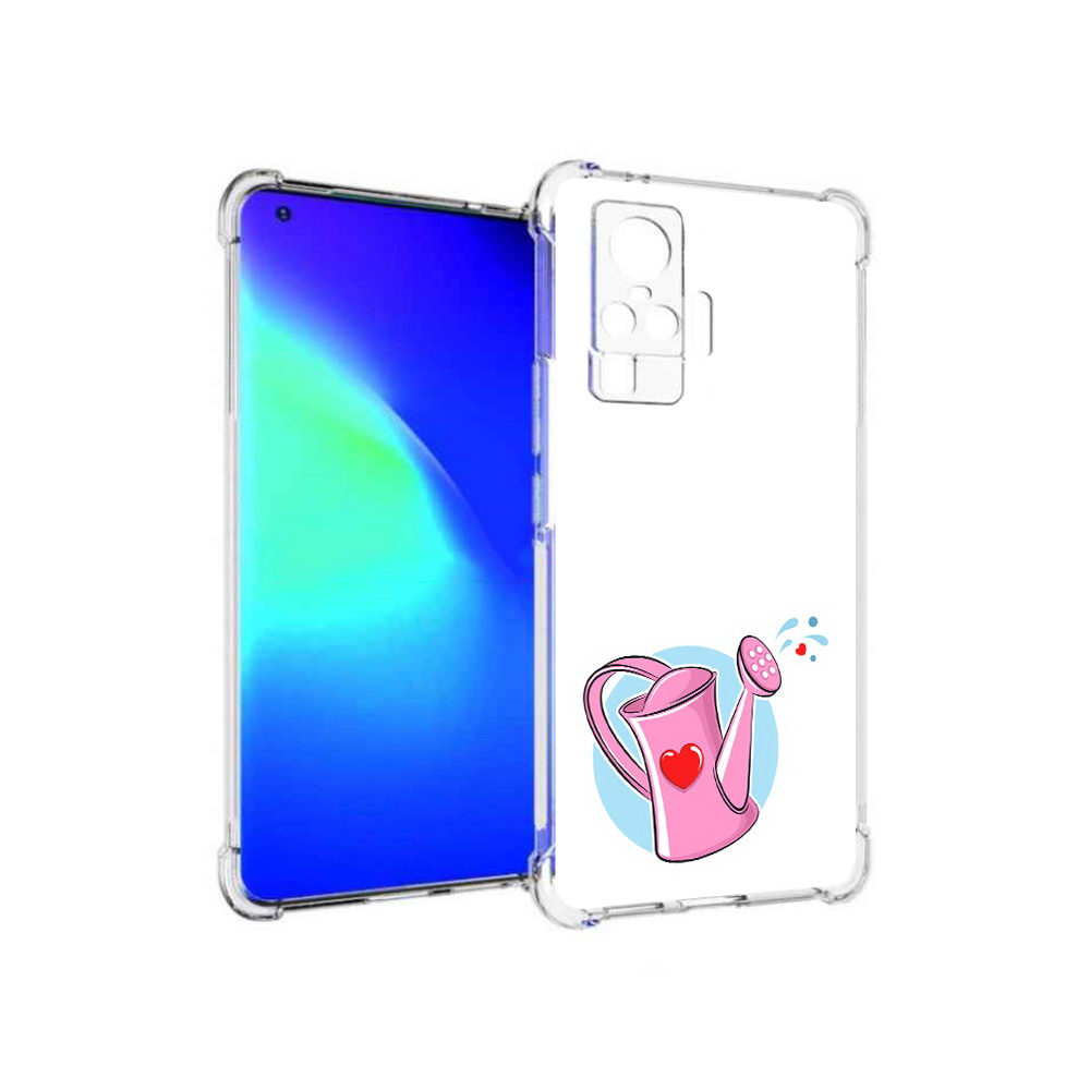 

Чехол MyPads Tocco для Vivo X50 Pro Лейка любви 14 февраля (PT151209.405.103), Прозрачный, Tocco
