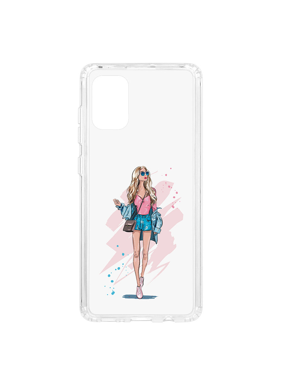 фото Чехол на samsung galaxy a71 kruche print fashion girl кruче