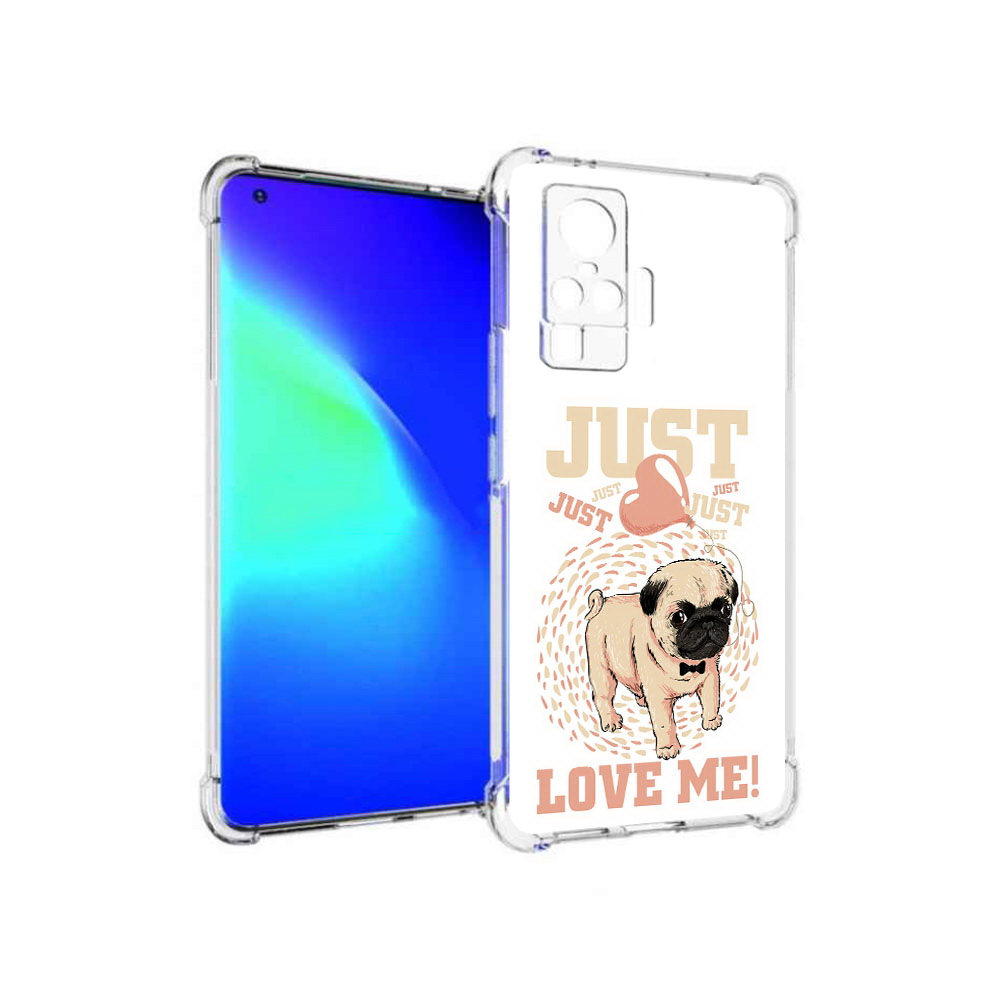 

Чехол MyPads Tocco для Vivo X50 Pro Люби меня (PT151209.405.109), Прозрачный, Tocco