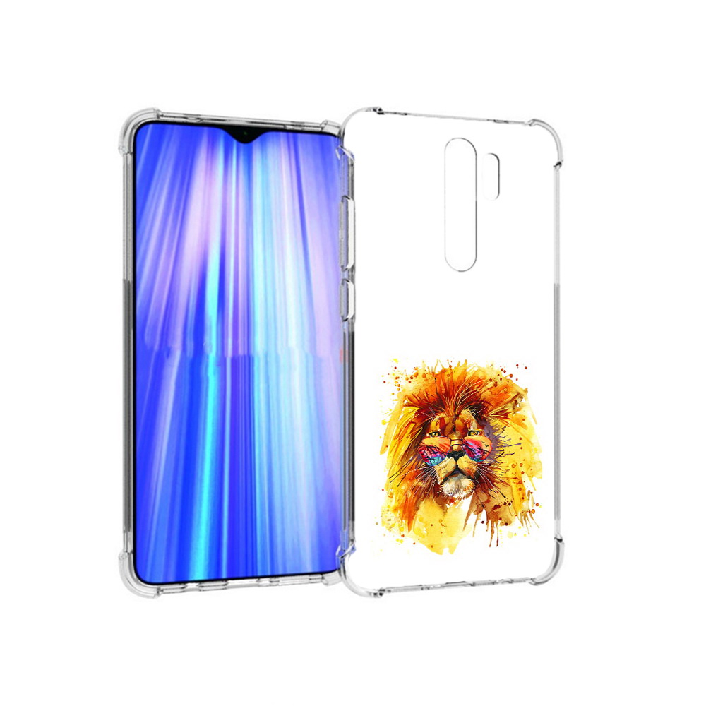 

Чехол MyPads Tocco для Xiaomi Redmi Note 8 Pro лев в очках (PT135544.276.436), Прозрачный, Tocco