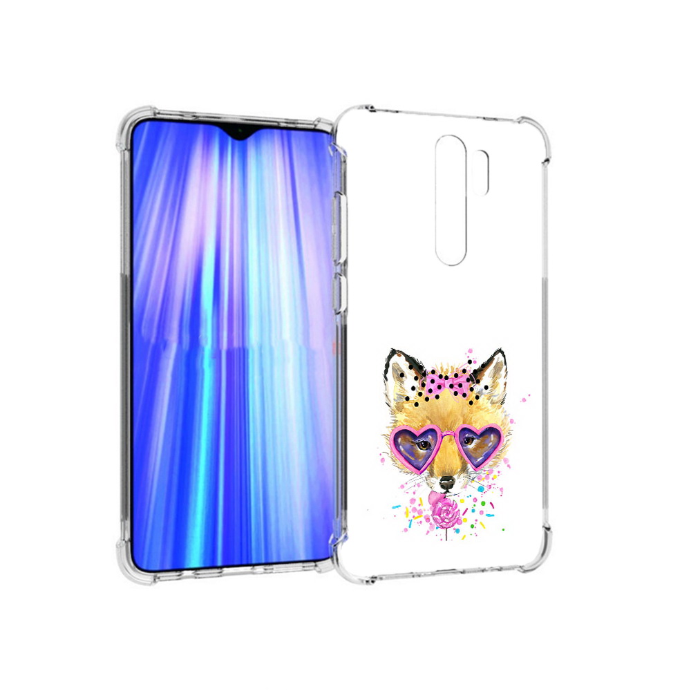 

Чехол MyPads Tocco для Xiaomi Redmi Note 8 Pro лисенок с бантиком (PT135544.276.441), Прозрачный, Tocco