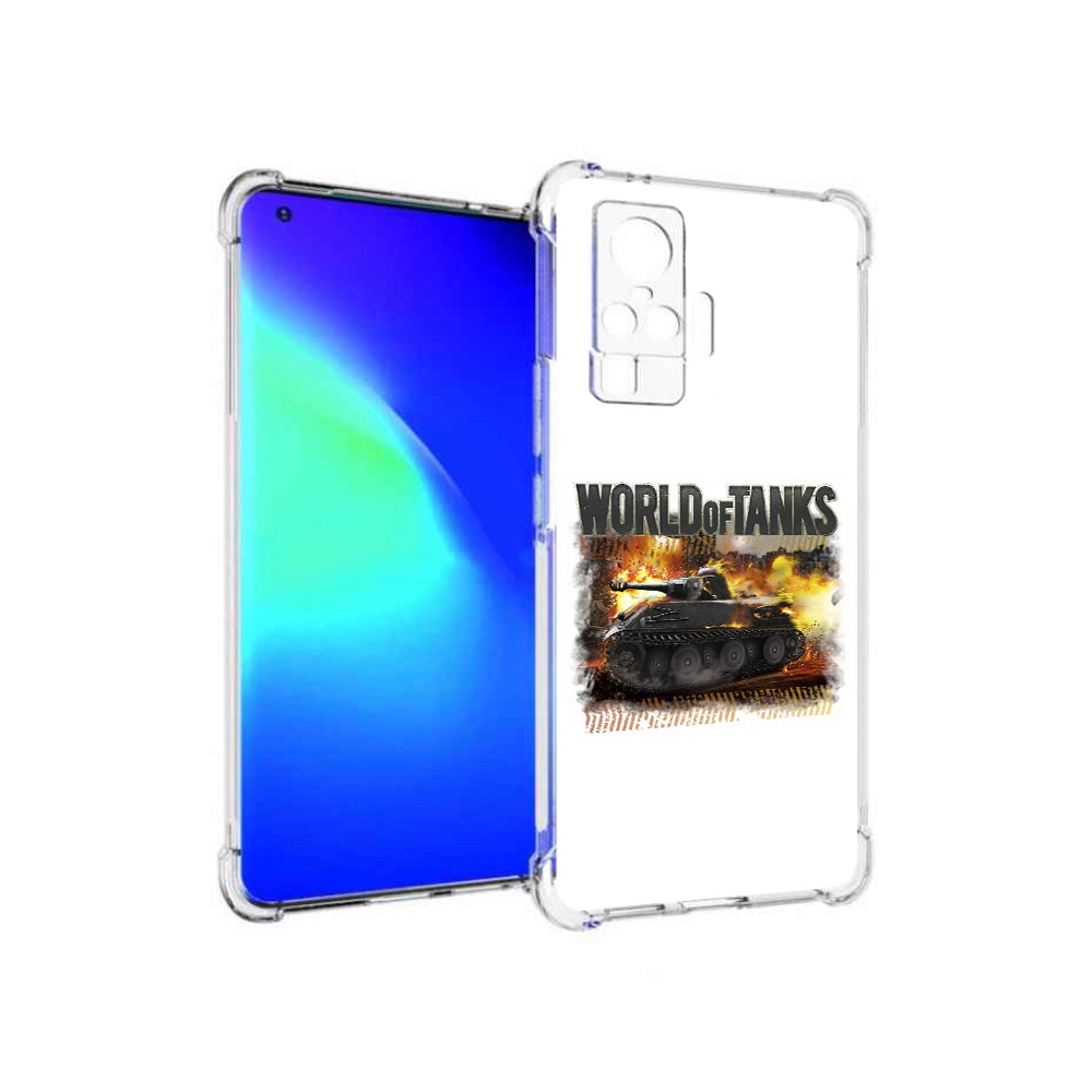 

Чехол MyPads Tocco для Vivo X50 Pro Мир танков-2 (PT151209.405.118), Прозрачный, Tocco