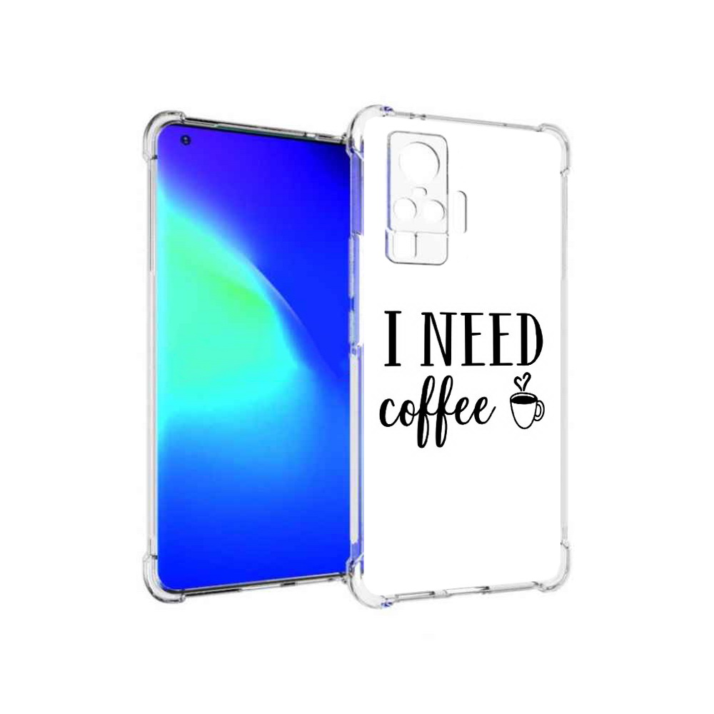 

Чехол MyPads Tocco для Vivo X50 Pro Мне нужен кофе (PT151209.405.121), Прозрачный, Tocco