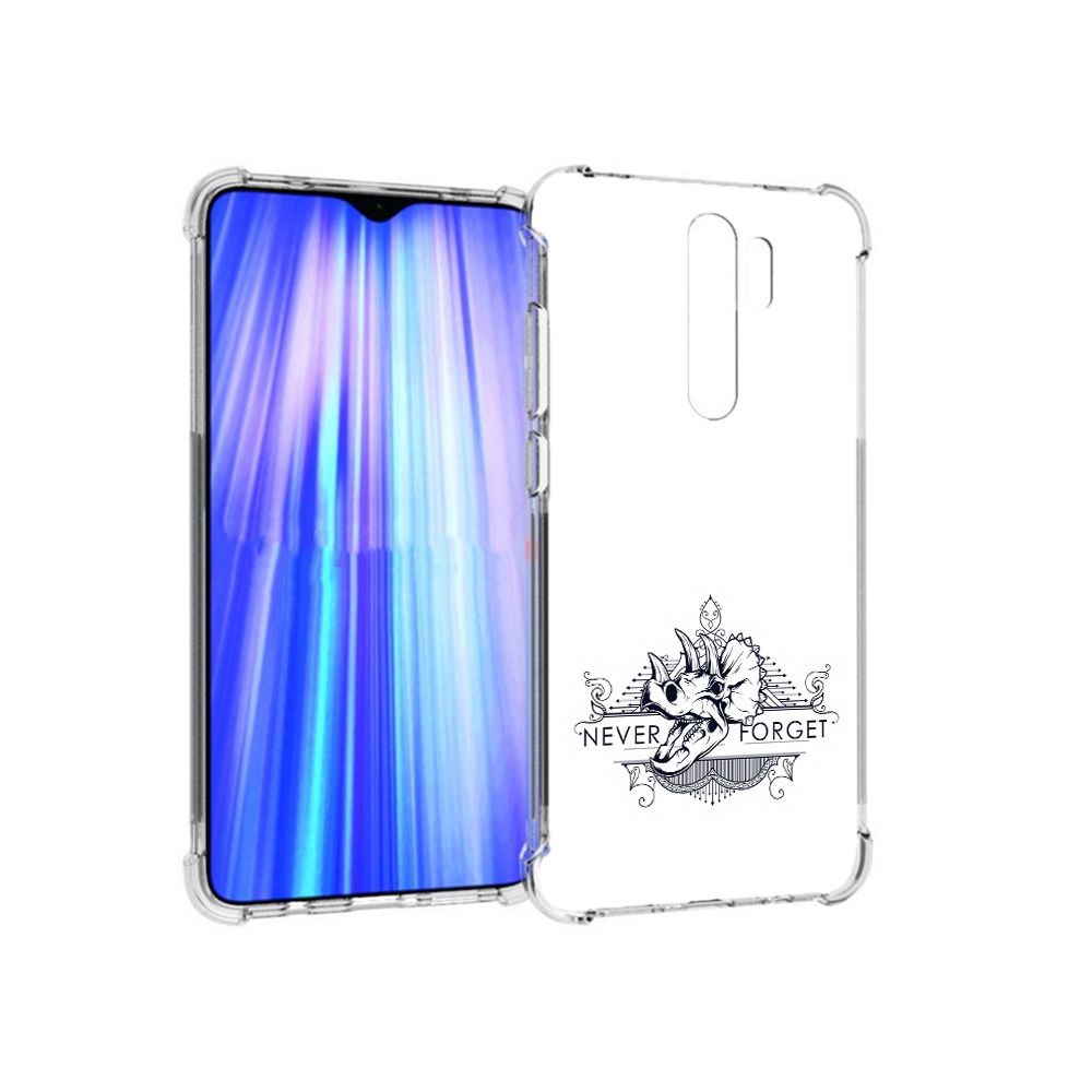 

Чехол MyPads Tocco для Xiaomi Redmi Note 8 Pro логотип носорога никогда не забуду, Прозрачный, Tocco