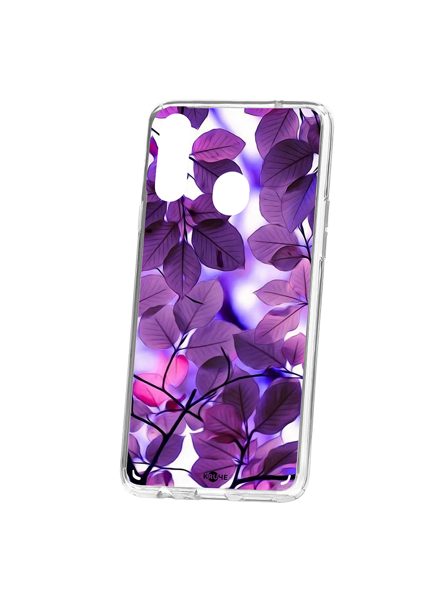 фото Чехол на samsung galaxy a20s kruche print purple leaves кruче