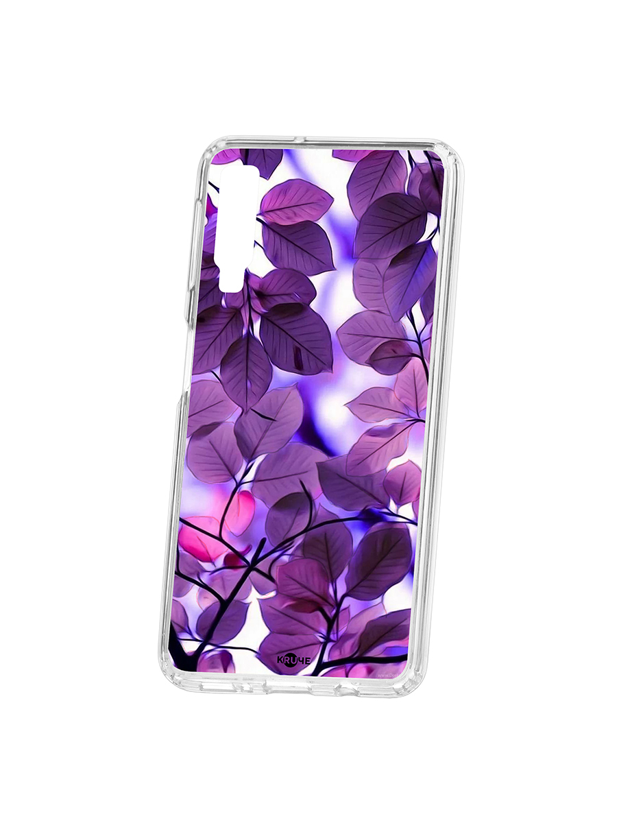 фото Чехол на samsung galaxy a7 (2018) a750 kruche print purple leaves кruче