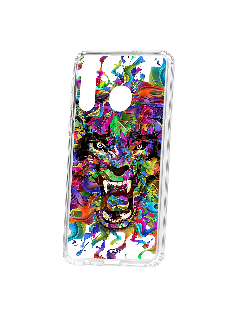 фото Чехол на samsung galaxy a21 kruche print colored beast кruче